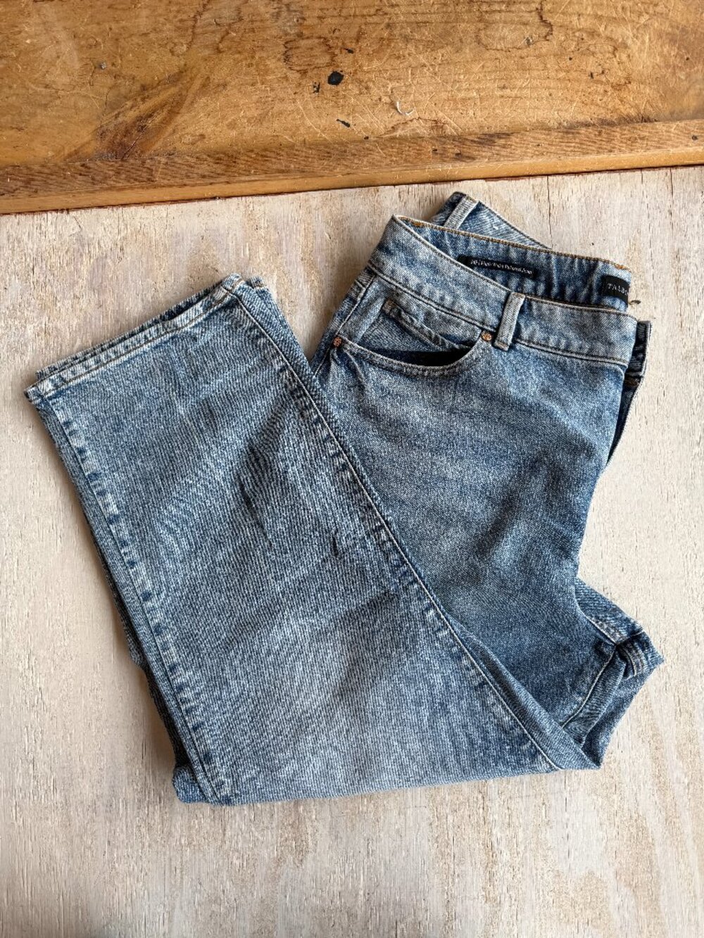 Talbots 14P High Waisted Relaxed Jeans Medium Wash Petite Denim